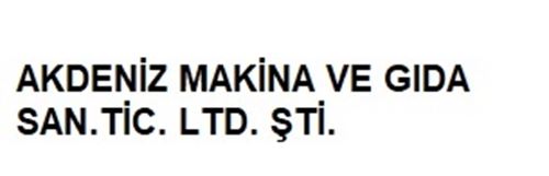 Akdeniz Makina Ve Gıda San. Tic. Ltd. Şti.